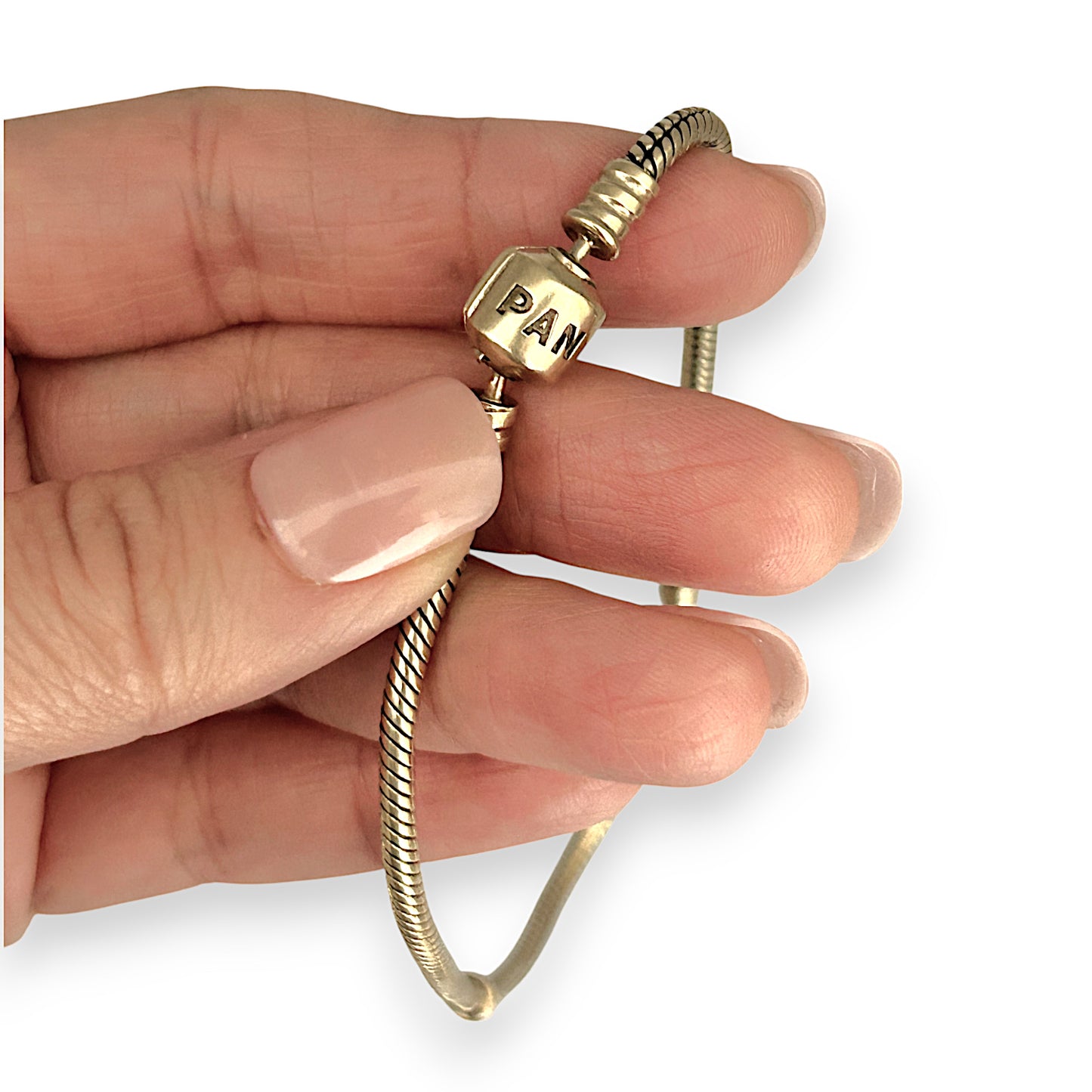 GOLD DEAL | 14ct (14K) Gold 19.33g Pandora Moments Snake Chain Bracelet Length 25cm