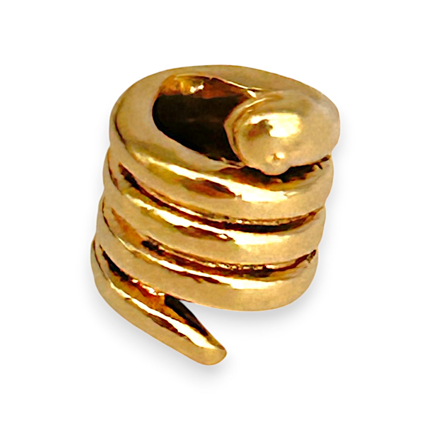 GOLD DEAL | 14ct (14K) Gold Coiled Snake Charm