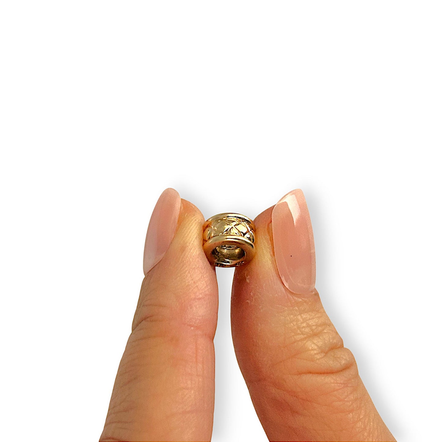 GOLD DEAL | 14ct (14K) Gold Pandora Criss Cross Threaded Charm