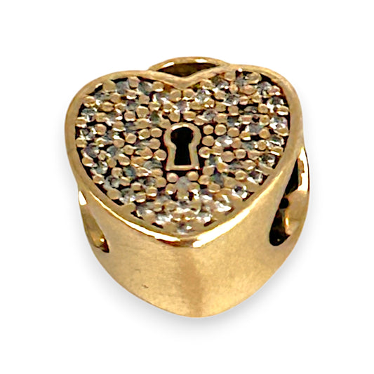 GOLD DEAL | 14K Gold Pandora Love Lock Charm