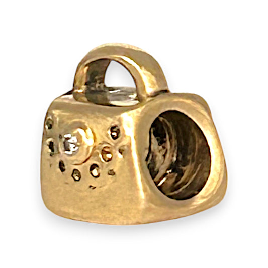 GOLD DEAL | 14ct (14K) Gold Pandora Purse Threaded Charm