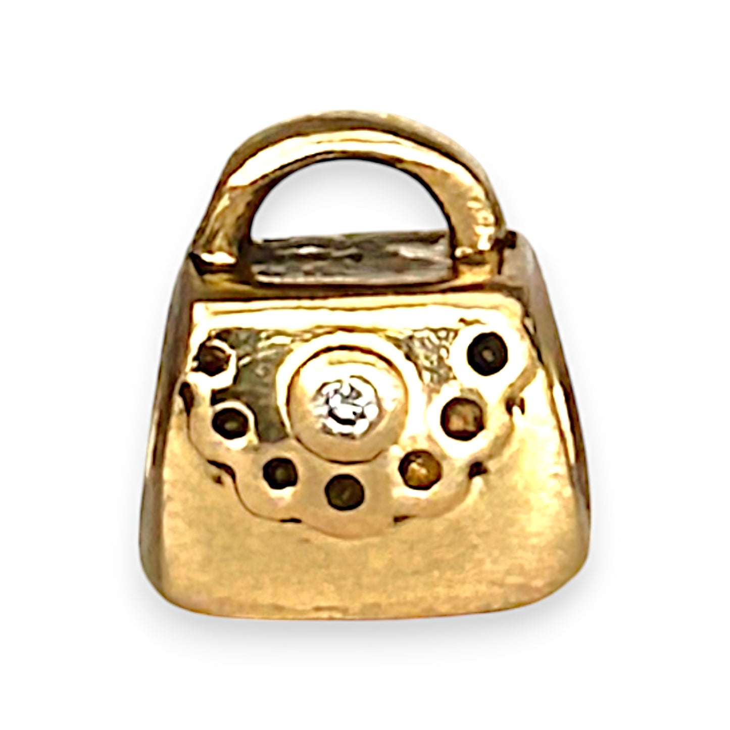 GOLD DEAL | 14ct (14K) Gold Pandora Purse Threaded Charm
