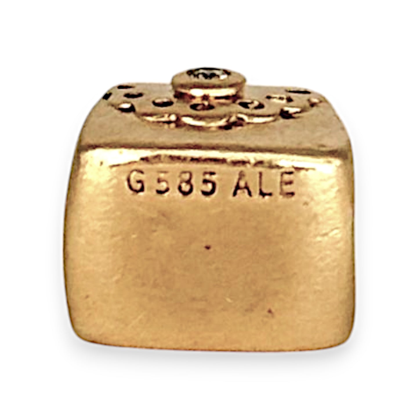 GOLD DEAL | 14ct (14K) Gold Pandora Purse Threaded Charm