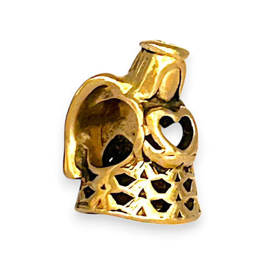 GOLD DEAL | 14ct (14K) Gold Angel with Heart Charm