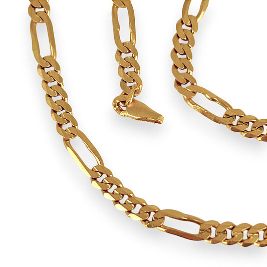 GOLD DEAL | 22K Gold Bold Figaro Chain Length 56cm