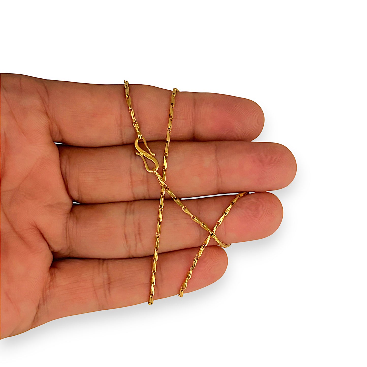 GOLD DEAL | 22K Gold Unique Interlock Link Chain Length 40cm