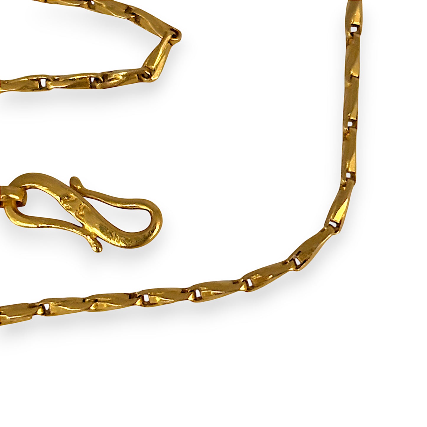 GOLD DEAL | 22K Gold Unique Interlock Link Chain Length 40cm