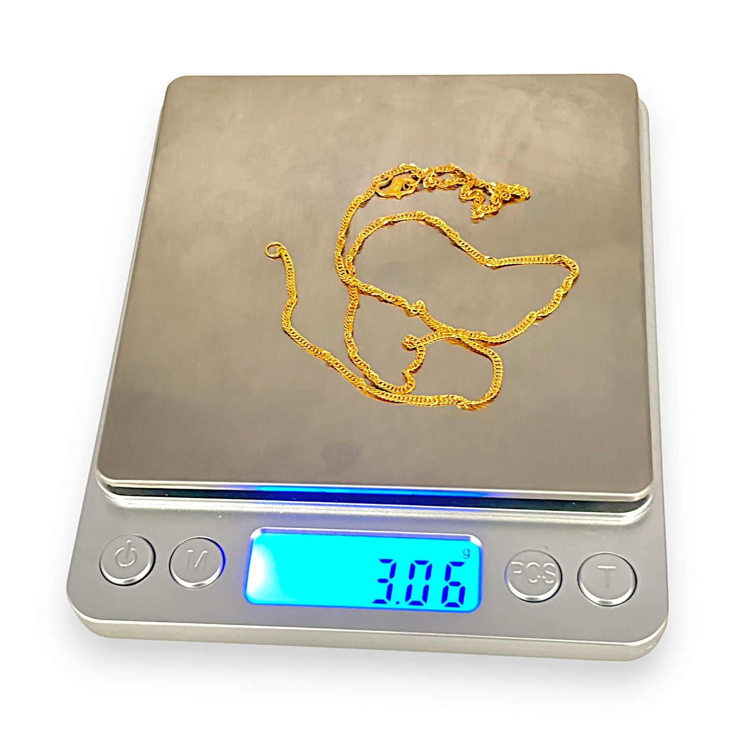 GOLD DEAL | 22K Gold Twist Lightweight Chain Length 41cm