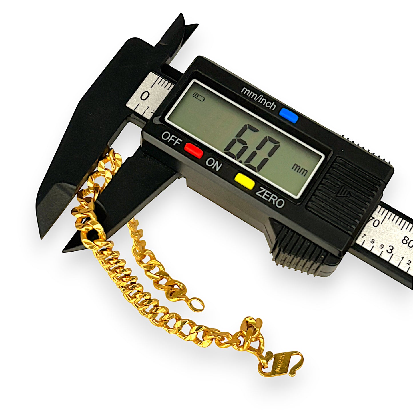 GOLD DEAL | 22K Gold Solid Curb Link Chunky Bracelet