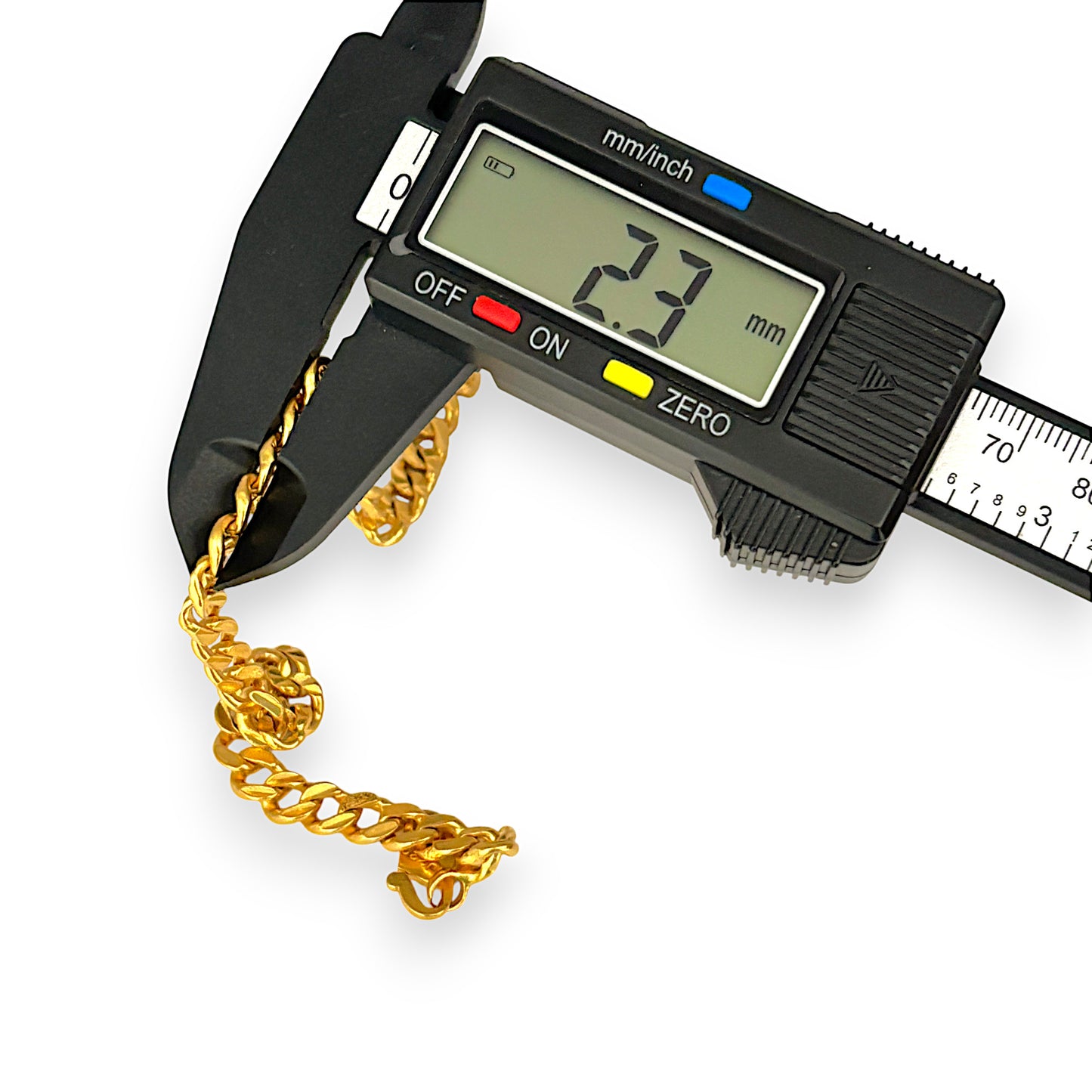 GOLD DEAL | 22K Gold Solid Curb Link Chunky Bracelet
