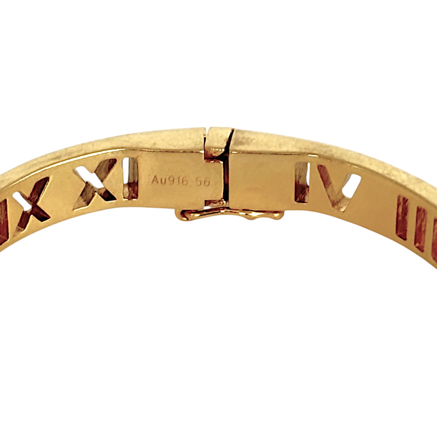 GOLD DEAL | 22K Gold Roman Oval Snap Bangle
