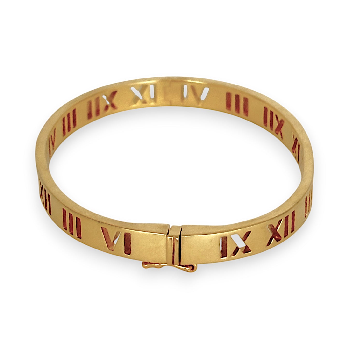 GOLD DEAL | 22K Gold Roman Oval Snap Bangle