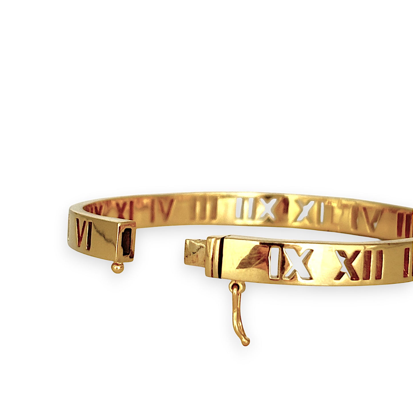 GOLD DEAL | 22K Gold Roman Oval Snap Bangle