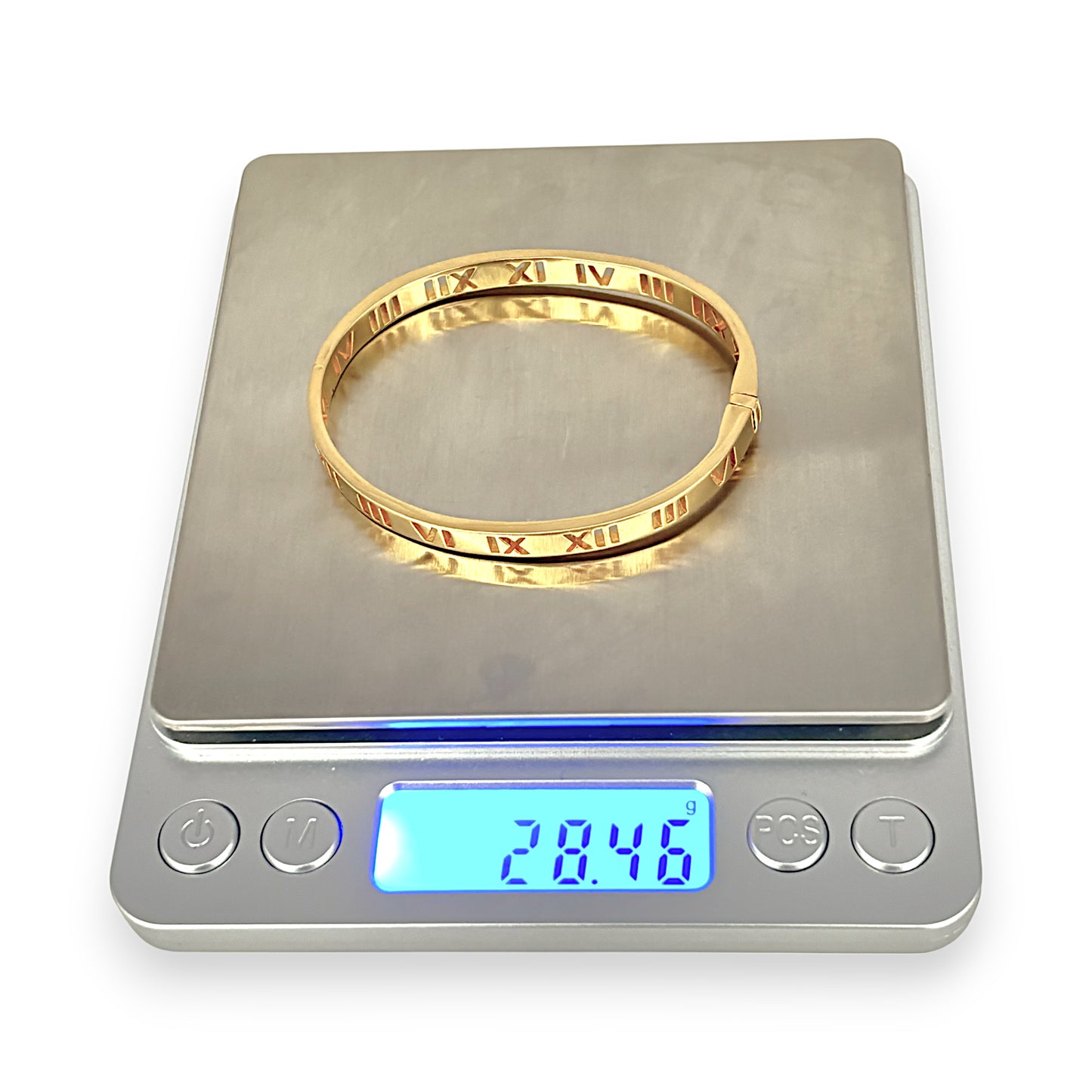 GOLD DEAL | 22K Gold Roman Oval Snap Bangle