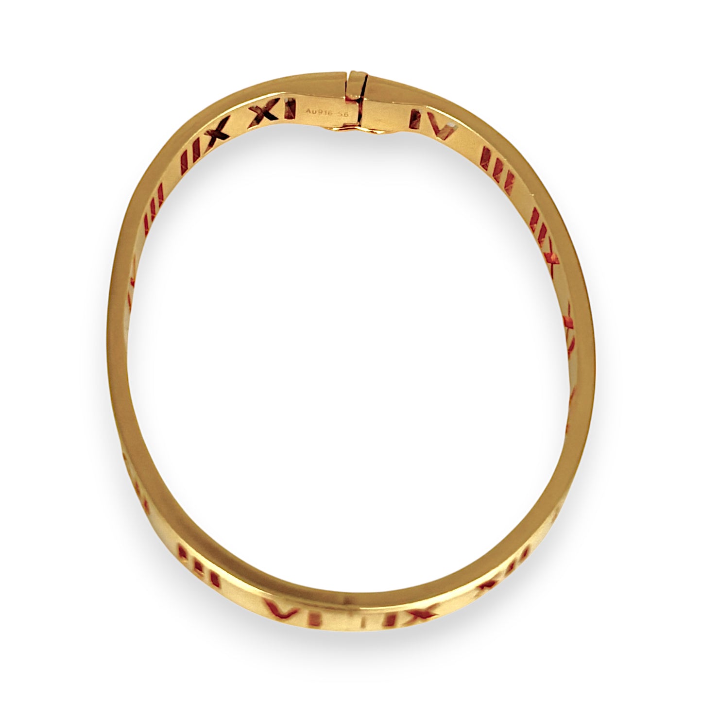 GOLD DEAL | 22K Gold Roman Oval Snap Bangle