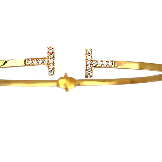 GOLD DEAL | 18K Gold Hinged Versatile Bangle