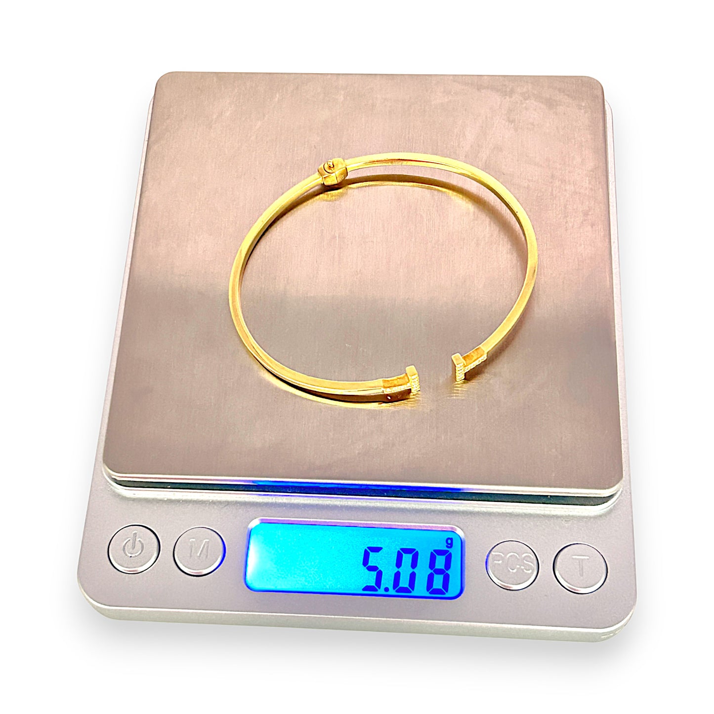 GOLD DEAL | 18K Gold Hinged Versatile Bangle