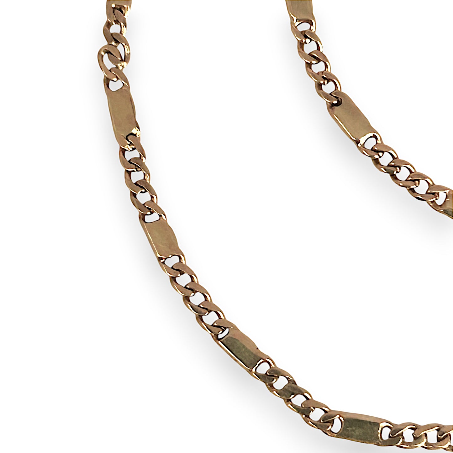 GOLD DEAL | FLASH SALE 18ct (18K) Gold Soft Edge Bar Link 46cm Chain Valuation $3,775