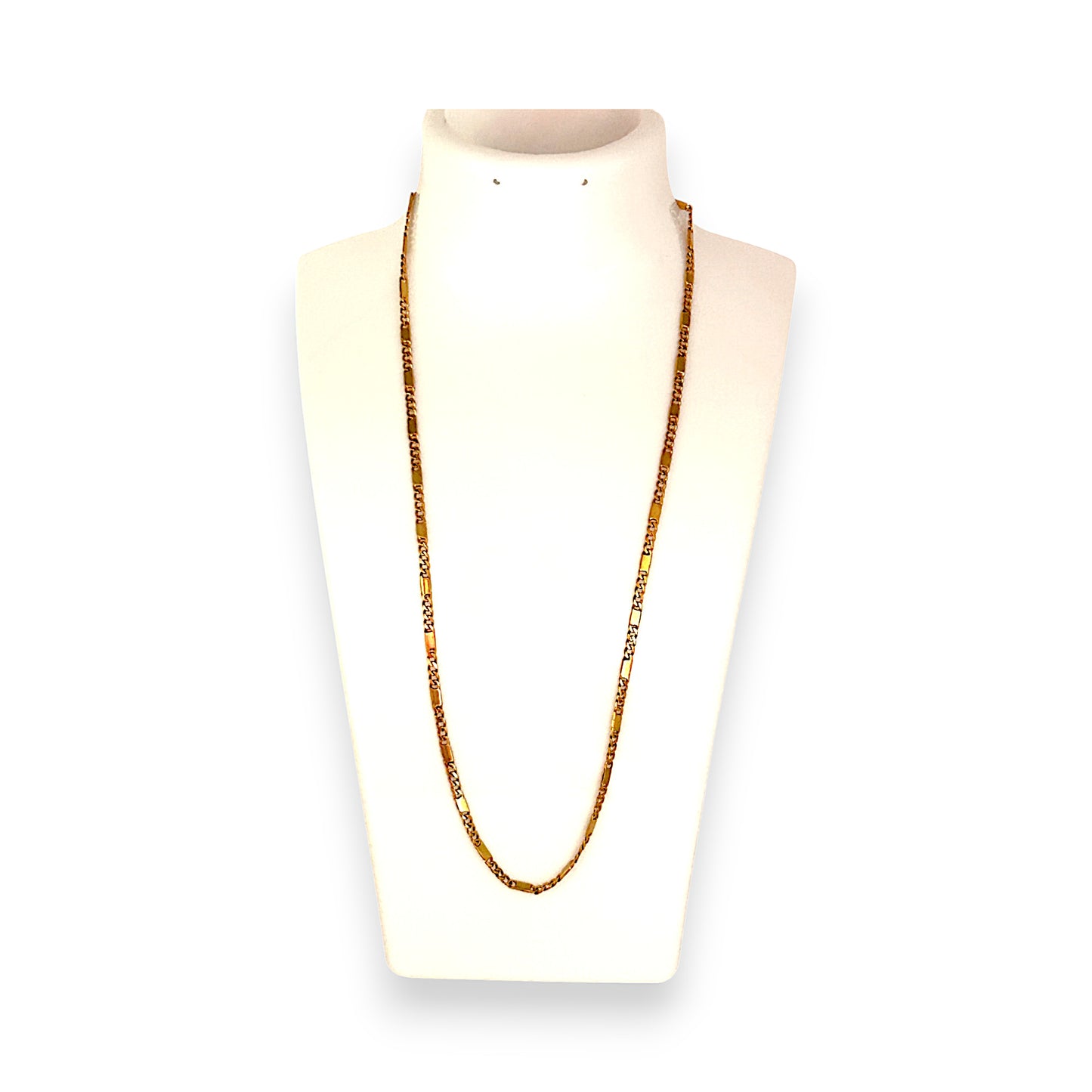 GOLD DEAL | FLASH SALE 18ct (18K) Gold Soft Edge Bar Link 46cm Chain Valuation $3,775