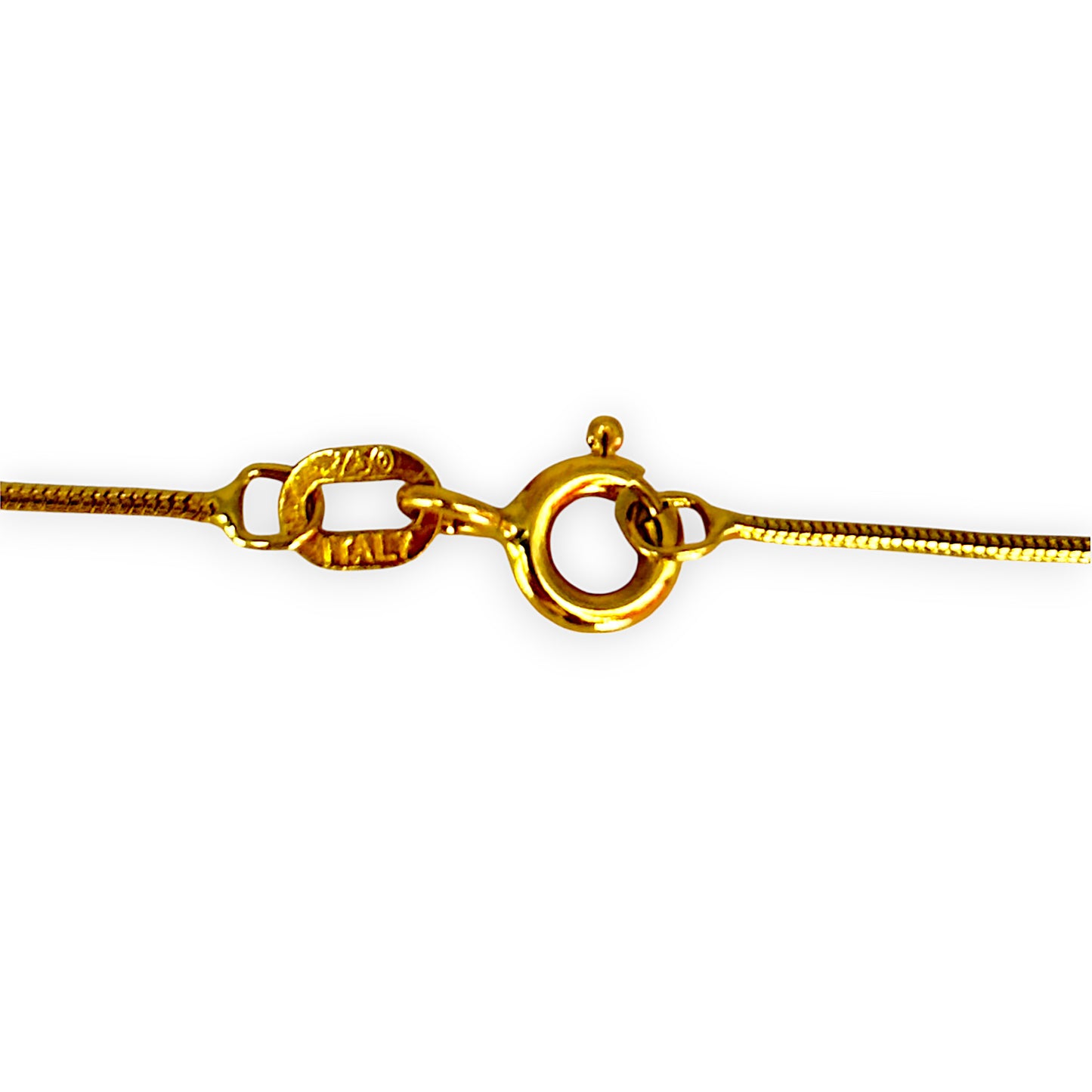 GOLD DEAL | 18ct (18K) Gold Fine Snake Chain Necklace with Pendant Length 46cm
