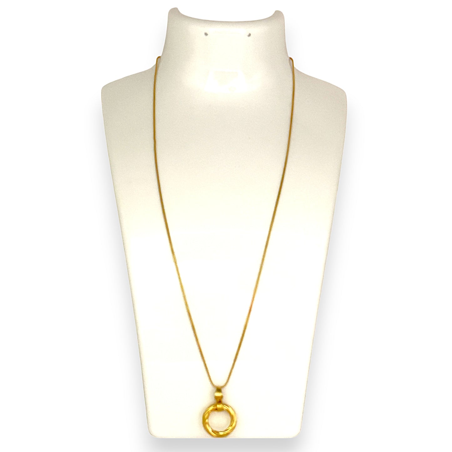GOLD DEAL | 18ct (18K) Gold Fine Snake Chain Necklace with Pendant Length 46cm