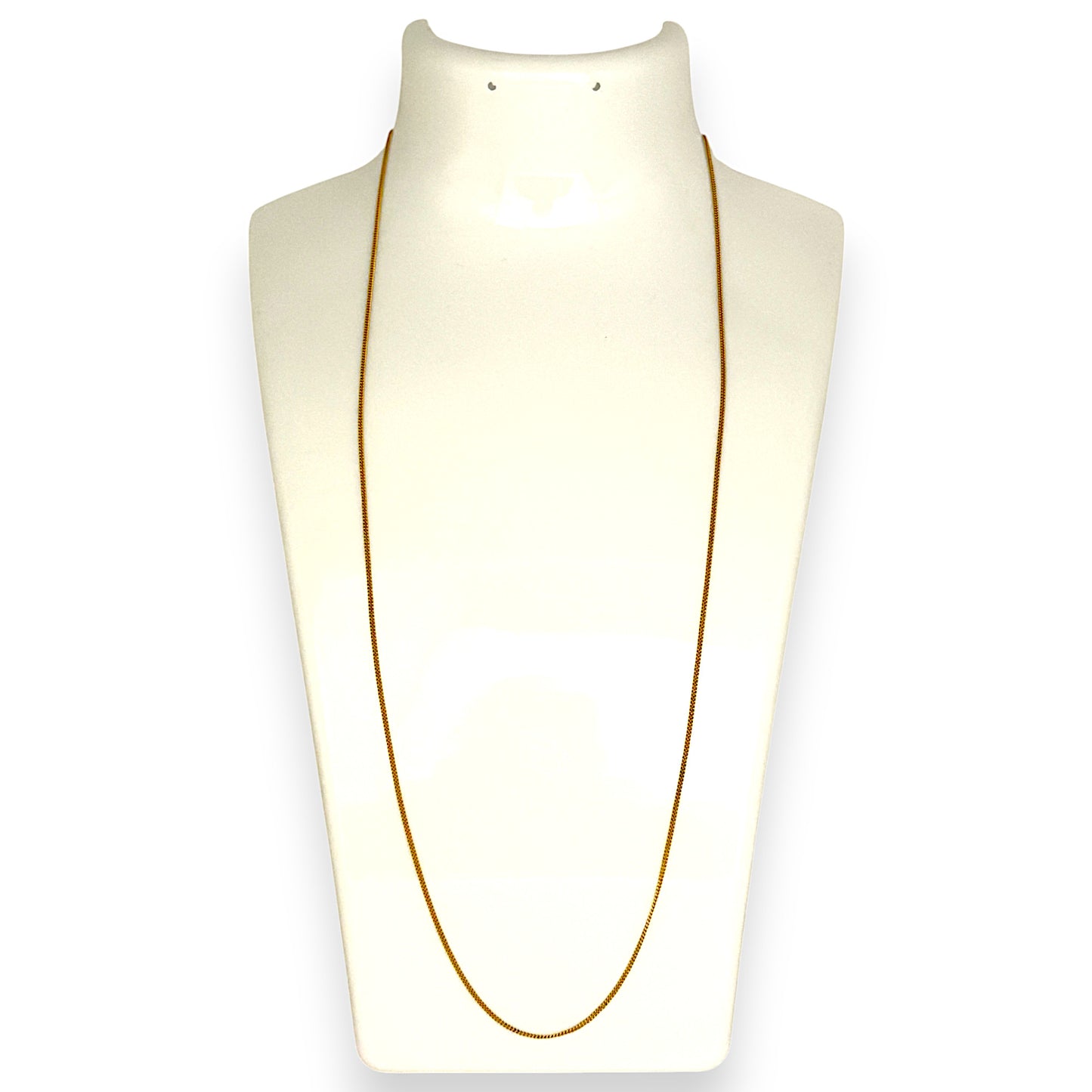 GOLD DEAL | 18K Gold Fine Curb Link Chain Length 50cm