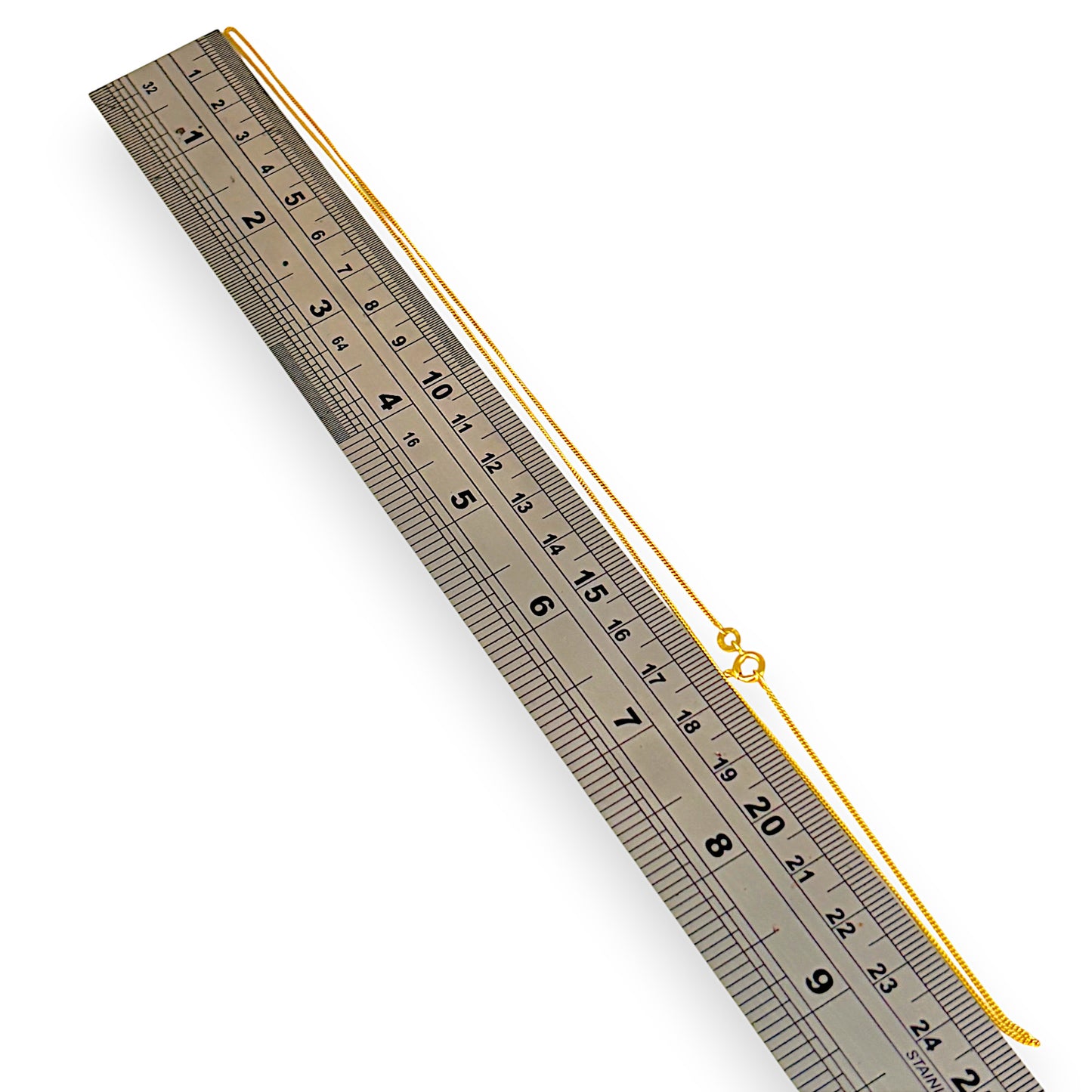 GOLD DEAL | 18K Gold Fine Curb Link Chain Length 50cm
