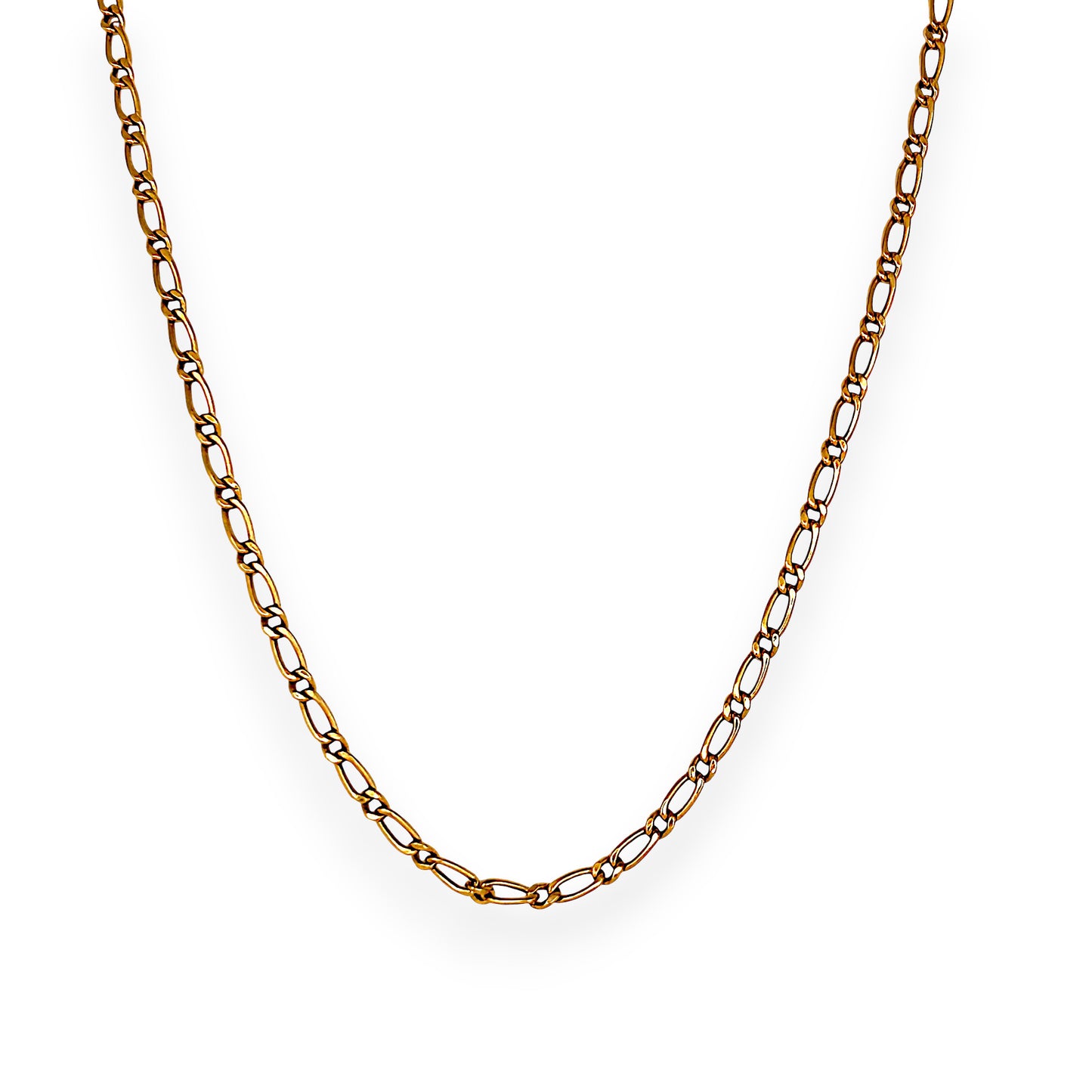 GOLD DEAL | 18ct (18K) Gold Refurbished 60cm Golden Echo Paperclip Figaro Chain