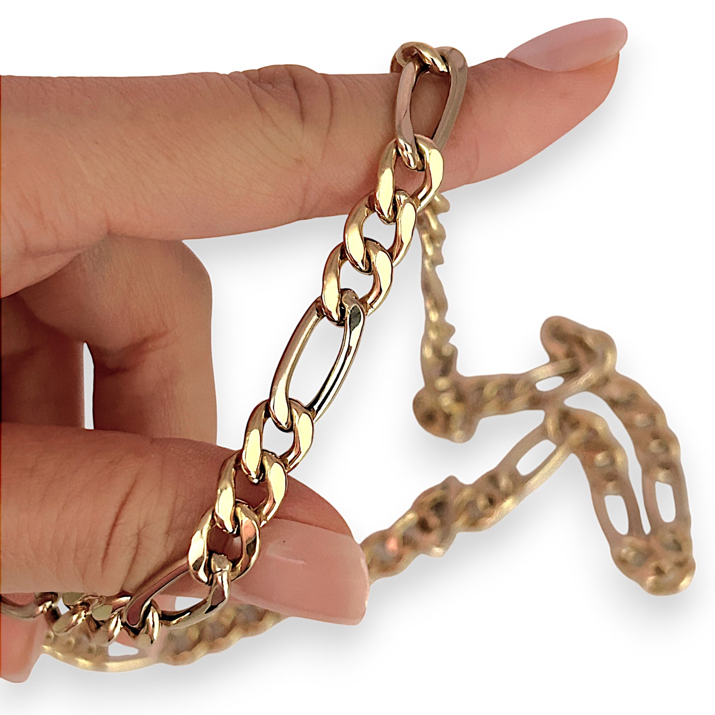 GOLD DEAL | 18ct (18K) Gold Bulky Figaro-Chain Length 55cm