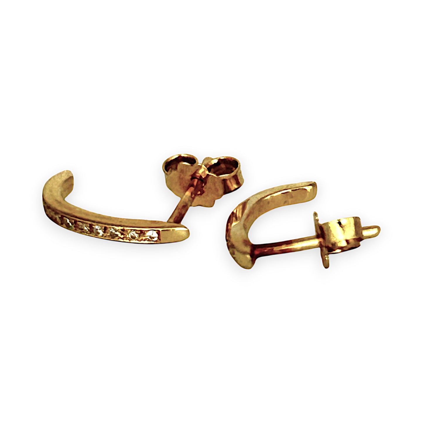 GOLD DEAL | 18ct (18K) Gold Stud Earrings with Diamond