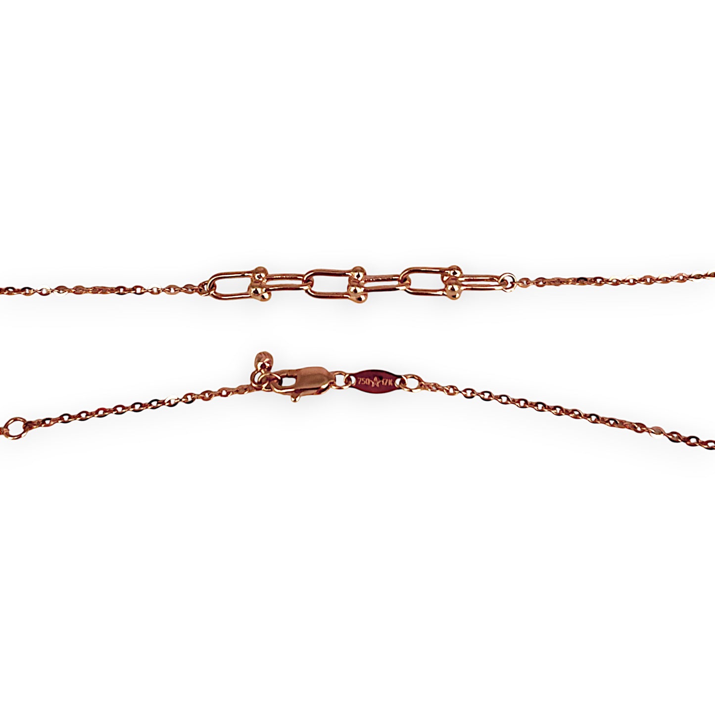 GOLD DEAL | 18ct (18K) Rose Gold Necklace Length 42cm