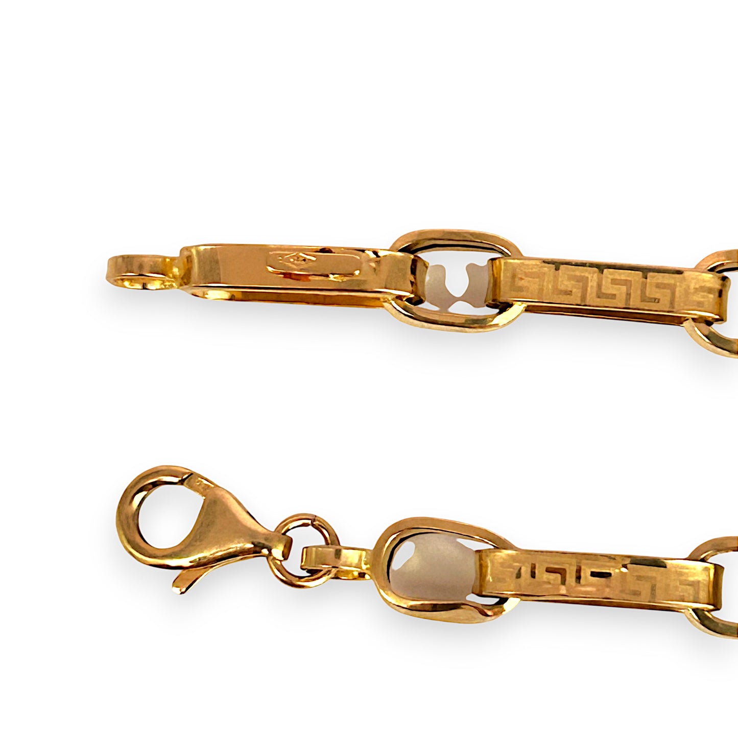 GOLD DEAL | 18ct (18K) Gold Broad Paperclip Bracelet Length 20cm
