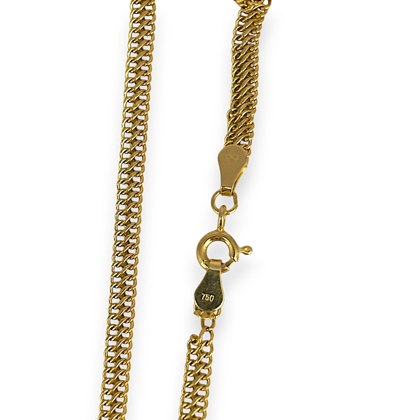 GOLD DEAL | 18ct (18K) Gold Soft Broad Snake Chain. Length 46cm