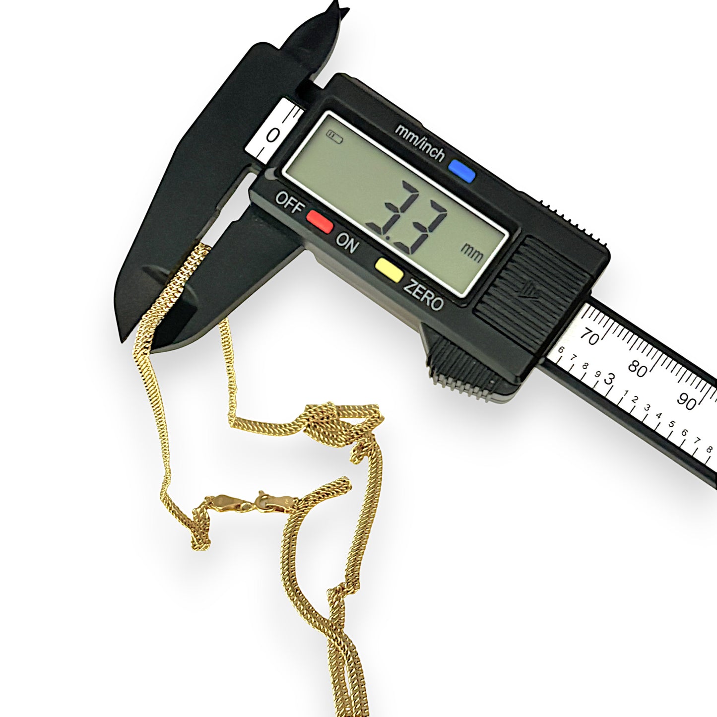 GOLD DEAL | 18ct (18K) Gold Soft Broad Snake Chain. Length 46cm