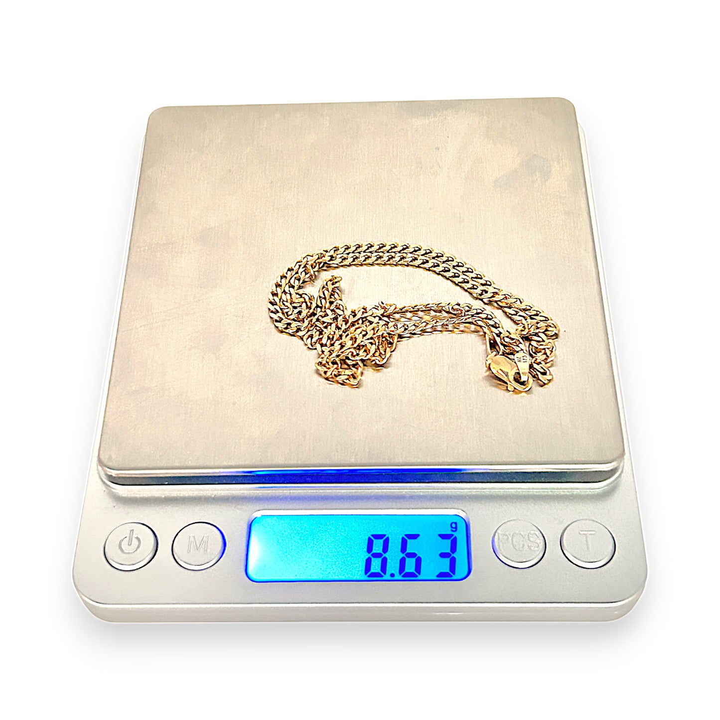GOLD DEAL | FLASH SALE 9ct (9K) Gold 54cm NZ Soft Feel Curb Link Chain