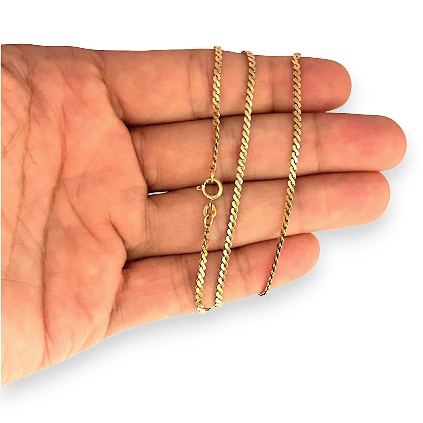 GOLD DEAL | 18K Gold UNOAERRE S-Link Chain Length 50cm