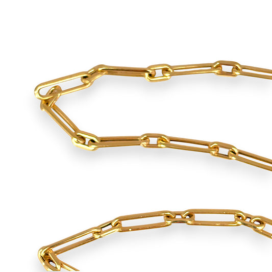 GOLD DEAL | 18K Gold Bold Paperclip Chain Length 50cm