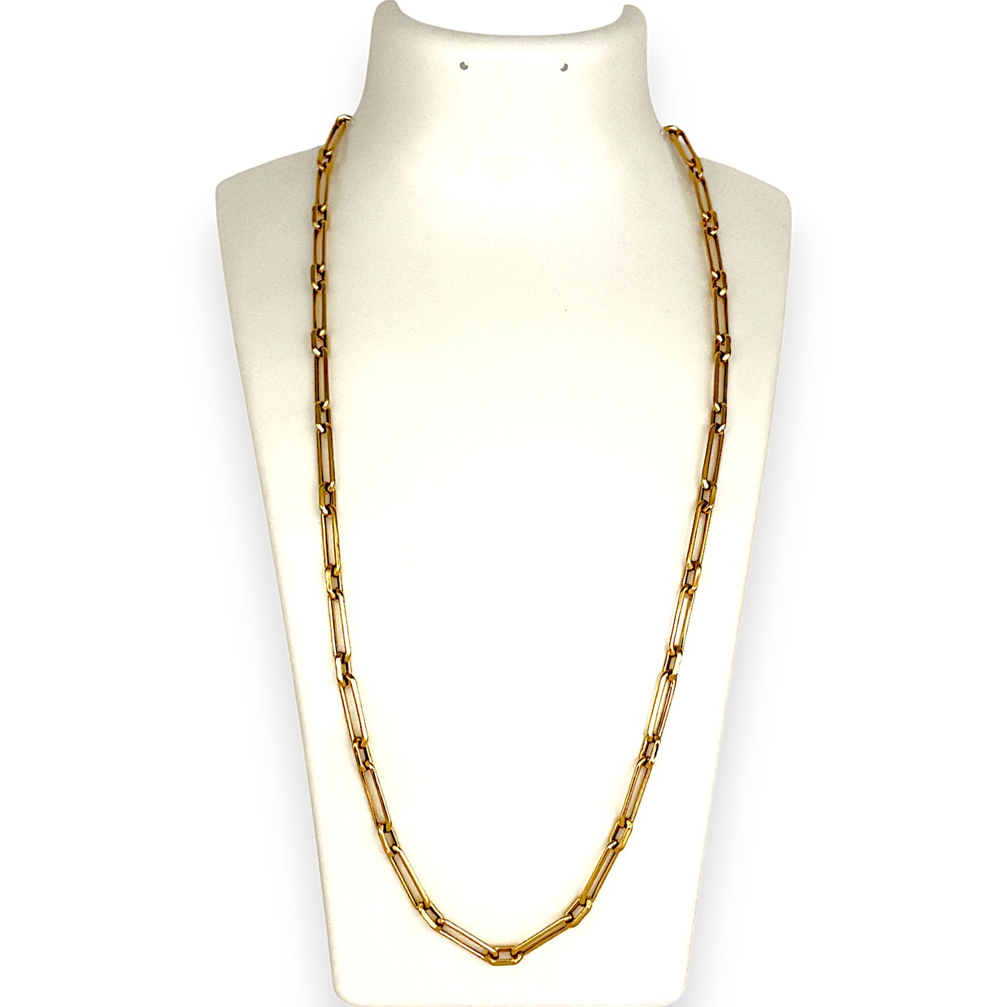 GOLD DEAL | 18K Gold Bold Paperclip Chain Length 50cm