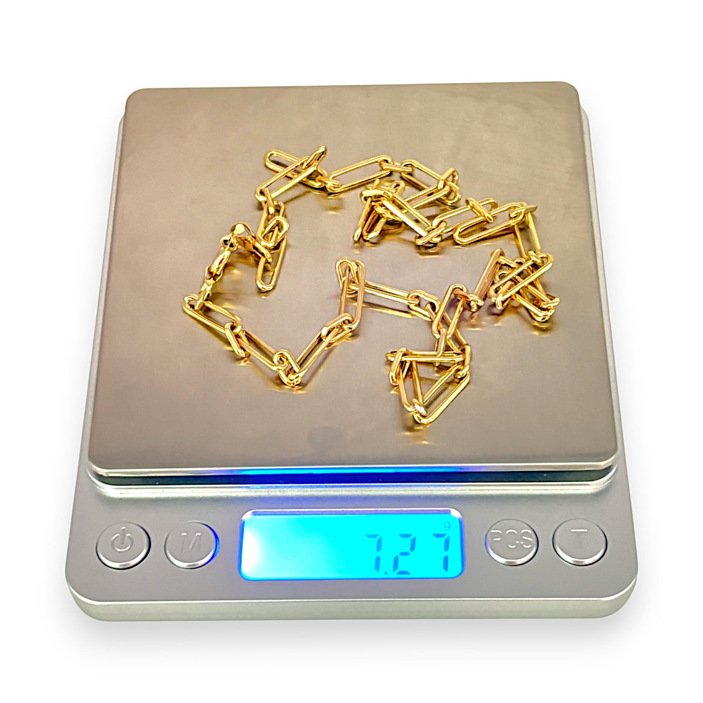 GOLD DEAL | 18K Gold Bold Paperclip Chain Length 50cm
