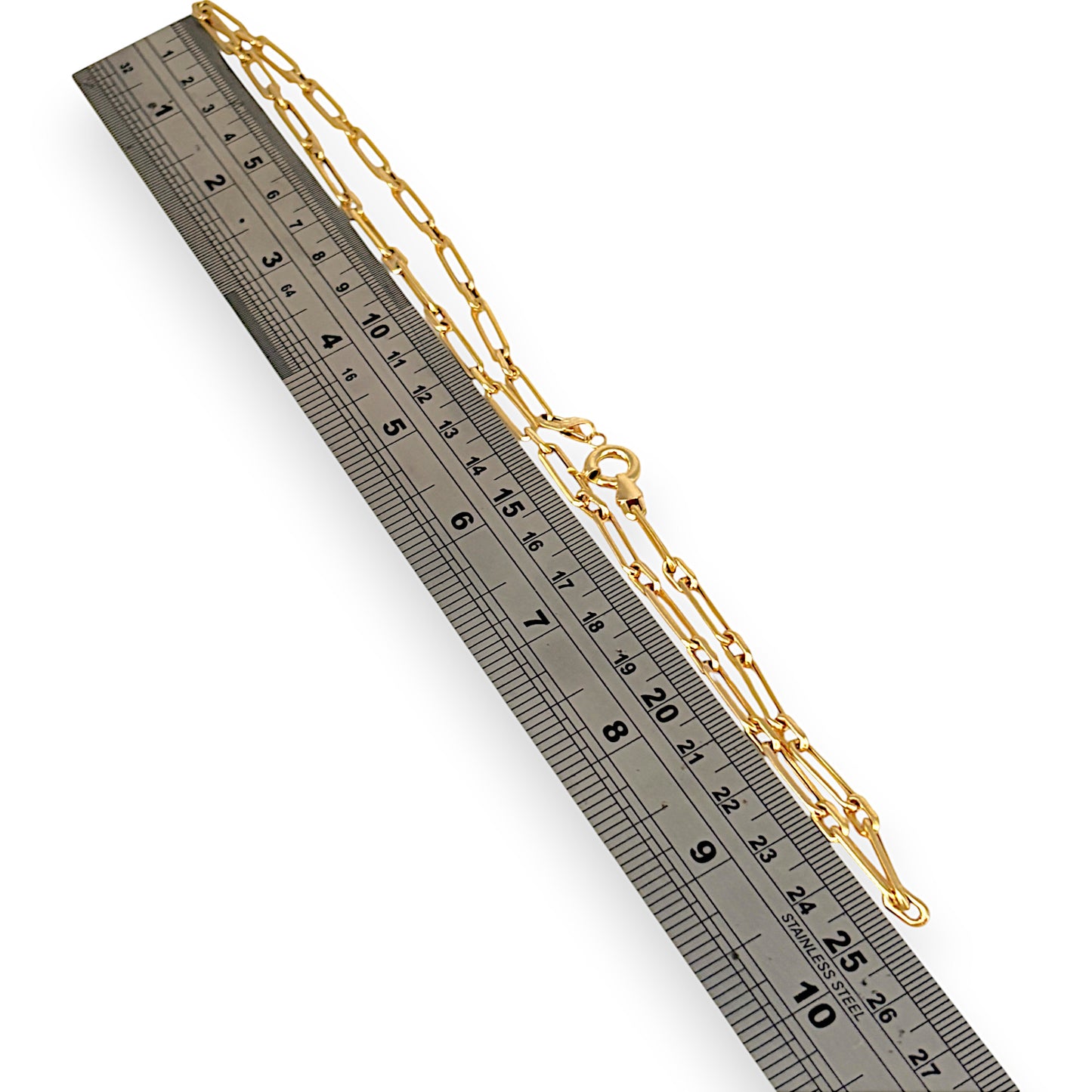 GOLD DEAL | 18K Gold Bold Paperclip Chain Length 50cm