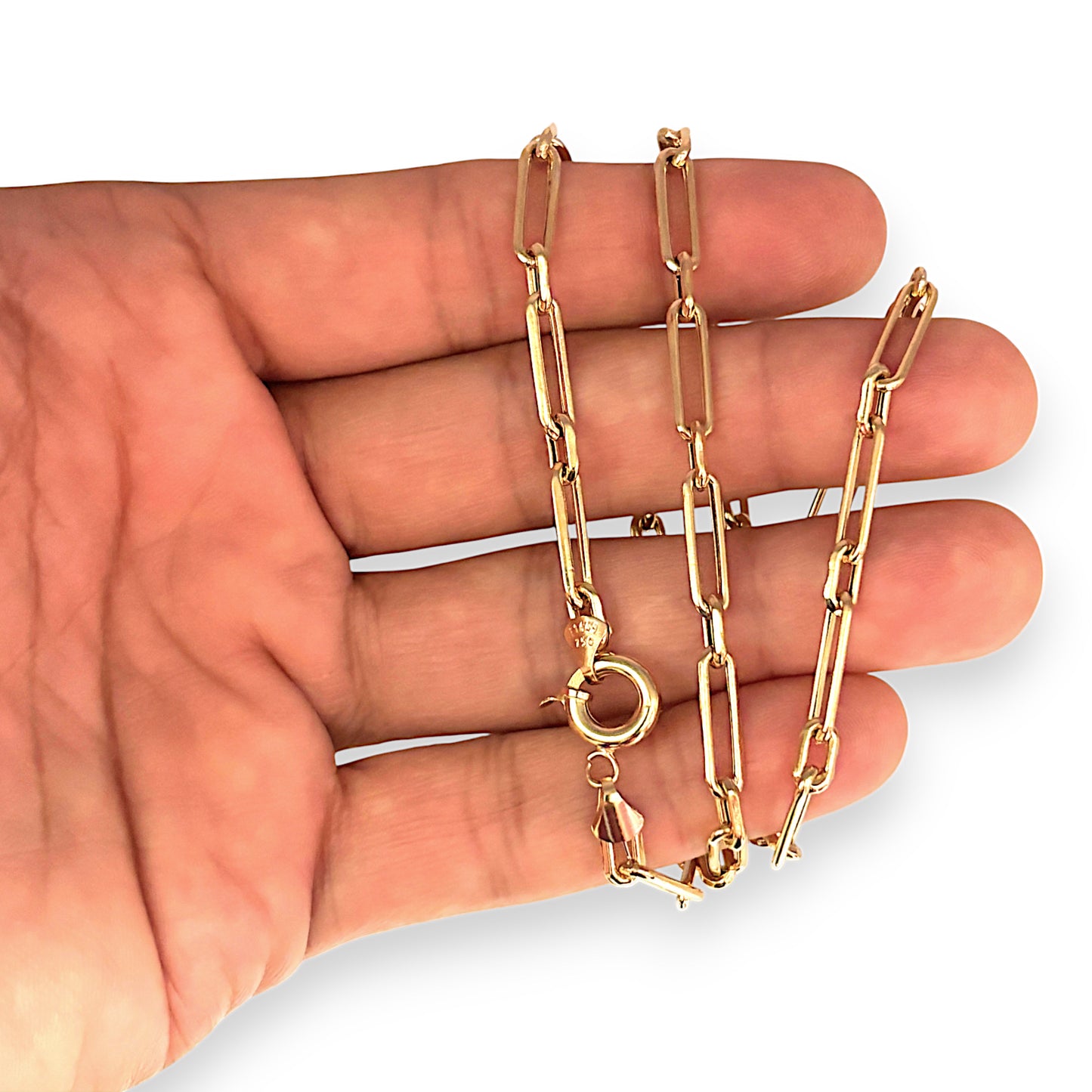 GOLD DEAL | 18K Gold Bold Paperclip Chain Length 50cm