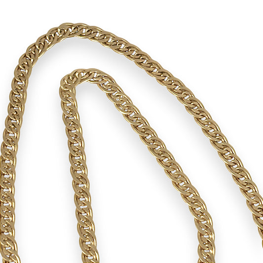 GOLD DEAL | 18ct (18K) Gold 60cm Couble-Entwined Curb-Link Chain Valuation $20,650
