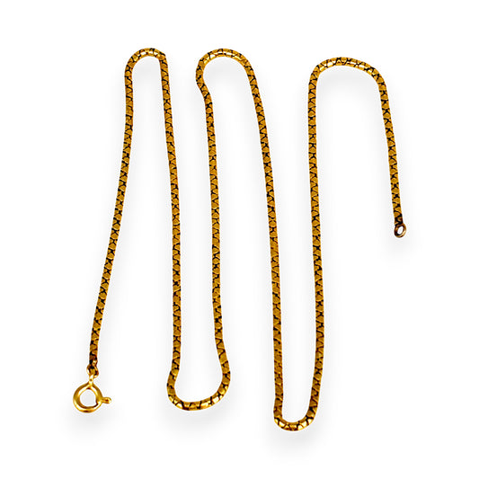 XMAS DEAL | 18kt Gold Round Link Snake Chain Length 48cm
