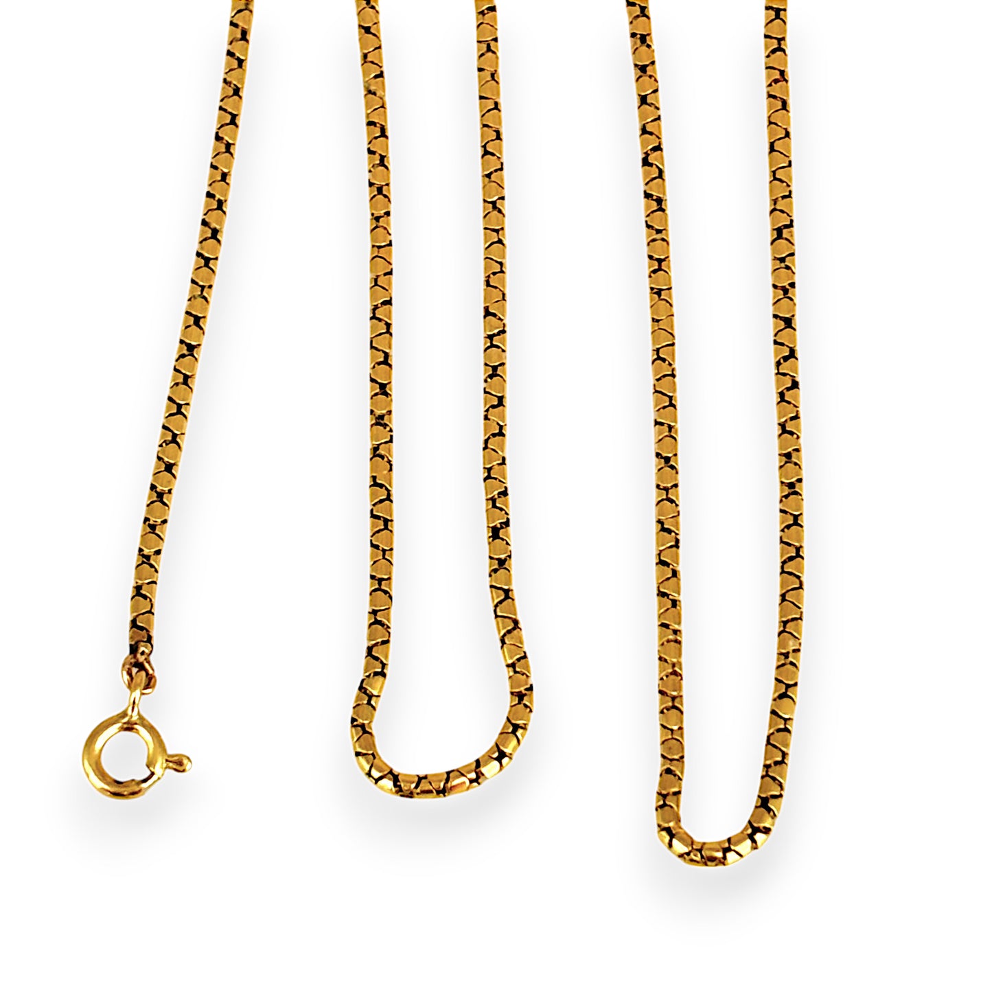 GOLD DEAL | 18ct (18K) Gold Round Link Snake Chain Length 48cm