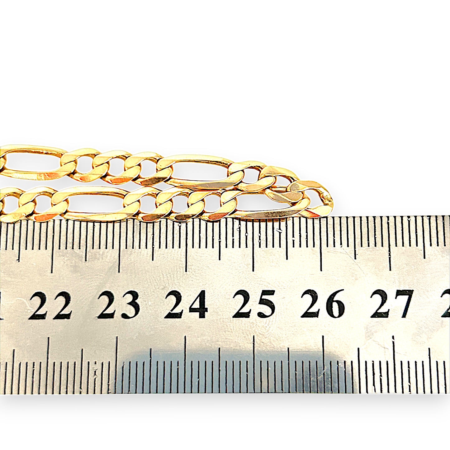 GOLD DEAL | FLASH SALE 9ct (9K) Gold 52cm Elongated 3 - 1 Figaro Chain