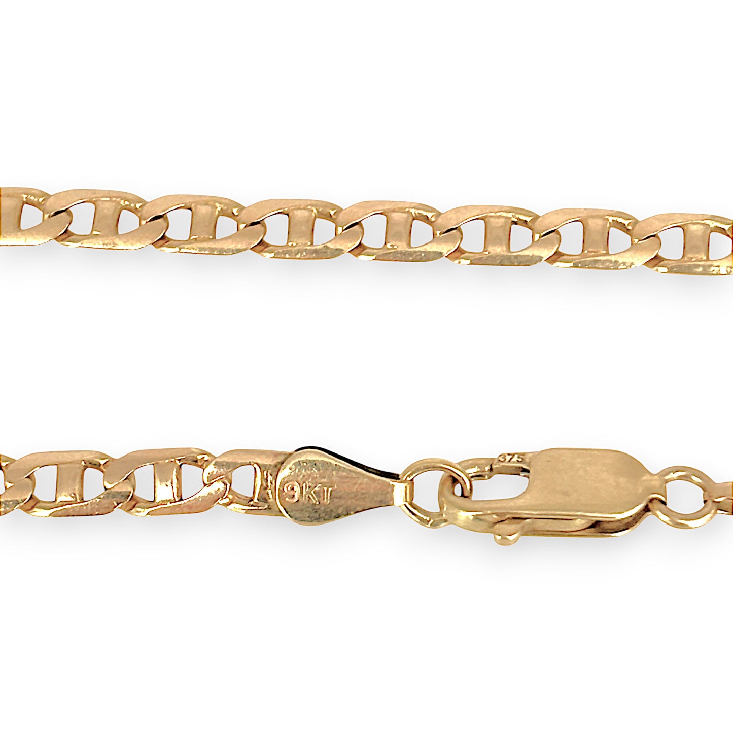GOLD DEAL | 9ct (9K) Gold 60cm Polished Mariner Link Chain Valuation $3,390