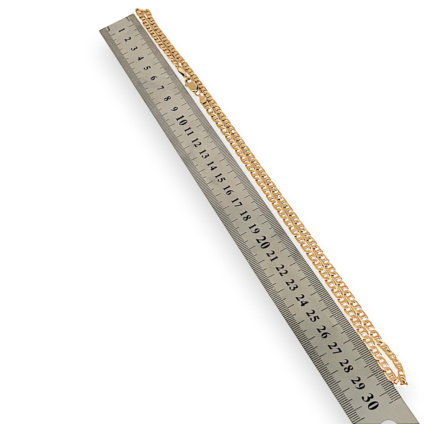 GOLD DEAL | 9ct (9K) Gold 60cm Polished Mariner Link Chain Valuation $3,390