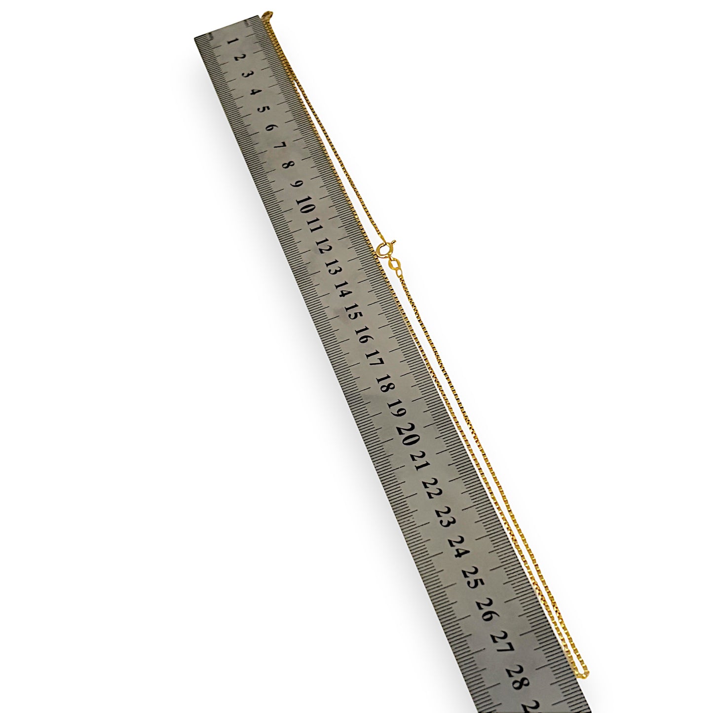 GOLD DEAL | 18ct (18K) Gold 57cm Gridline Box Chain