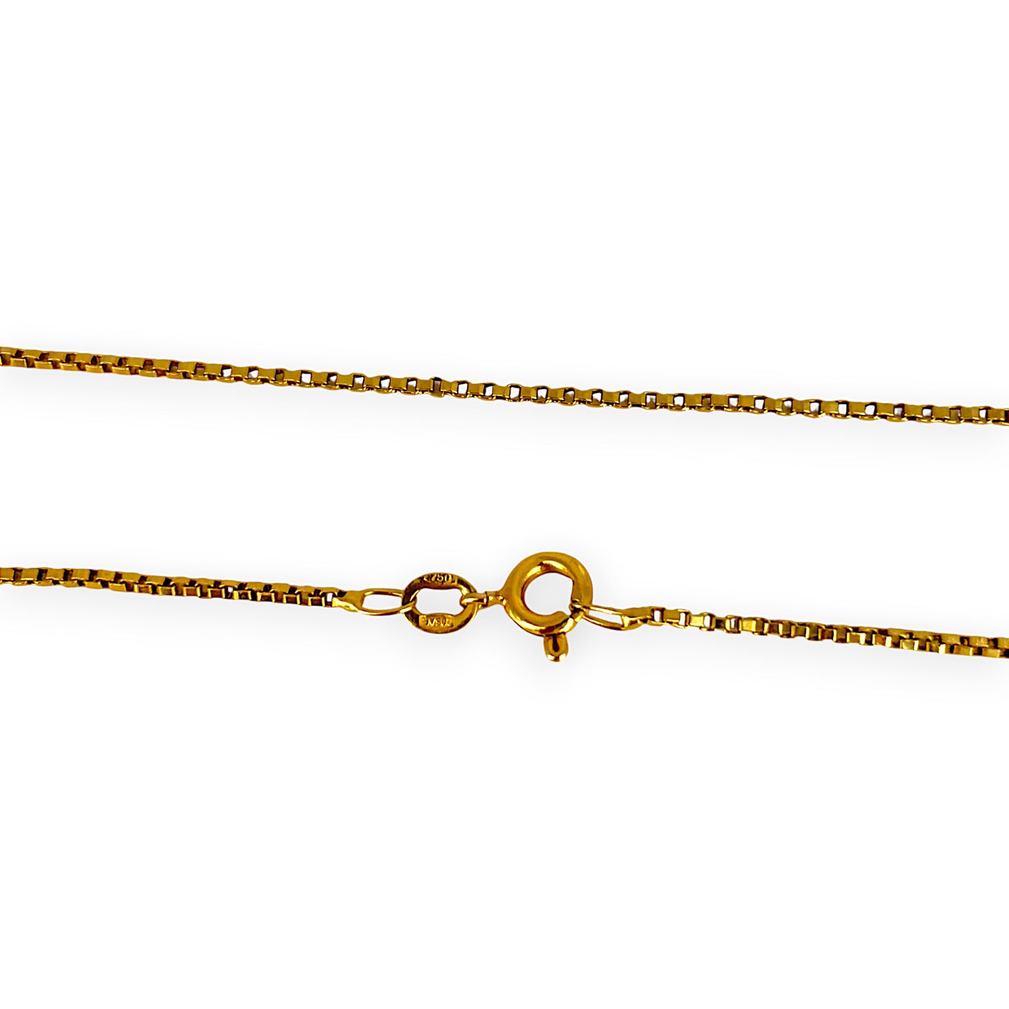 GOLD DEAL | 18ct (18K) Gold 57cm Gridline Box Chain