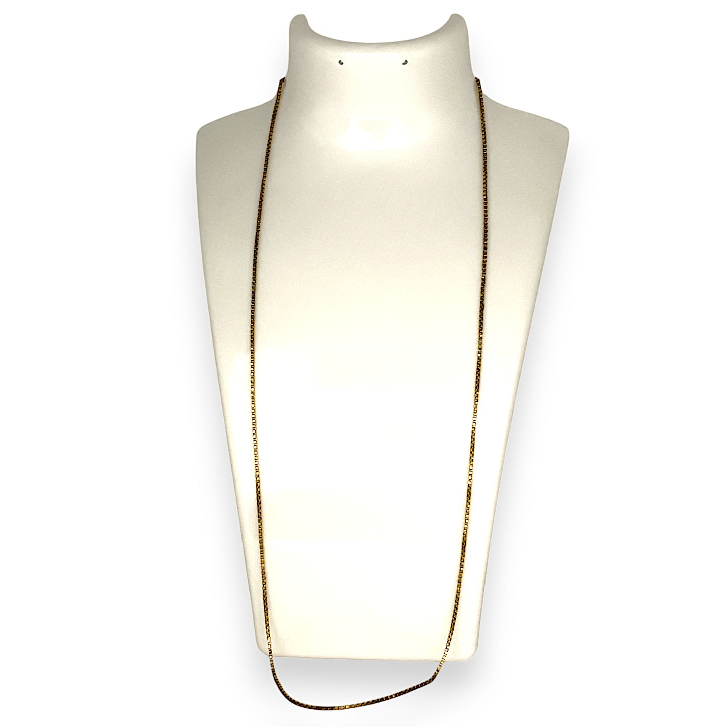 GOLD DEAL | 18ct (18K) Gold 57cm Gridline Box Chain